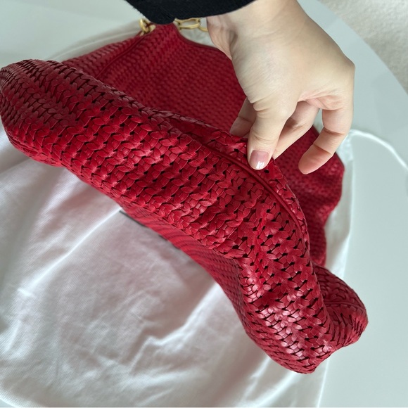 Lady Dior Soft Red Lambskin Leather Large Shopper Tote Authenticity card dustbag - Picture 7 of 13